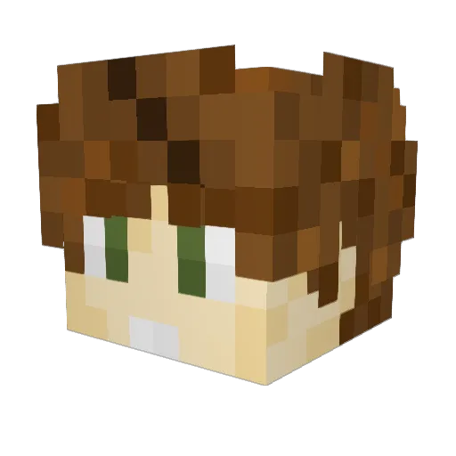 LilMafiaB Minecraft avatar head, 3D render