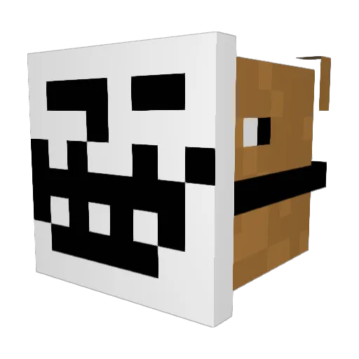 LilMago Minecraft avatar head, 3D render
