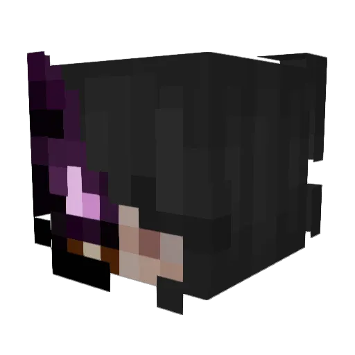 LilMals Minecraft avatar head, 3D render
