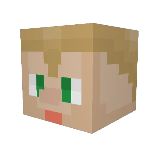 LilManXYZ Minecraft avatar head, 3D render