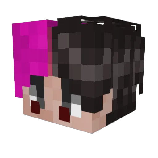 LilMishka Minecraft avatar head, 3D render