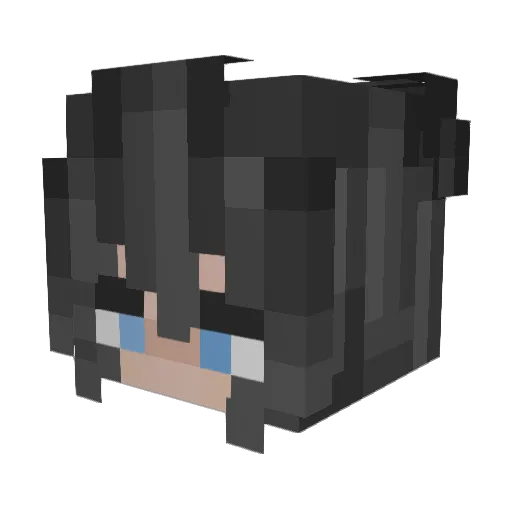 LilMissMadevi Minecraft avatar head, 3D render