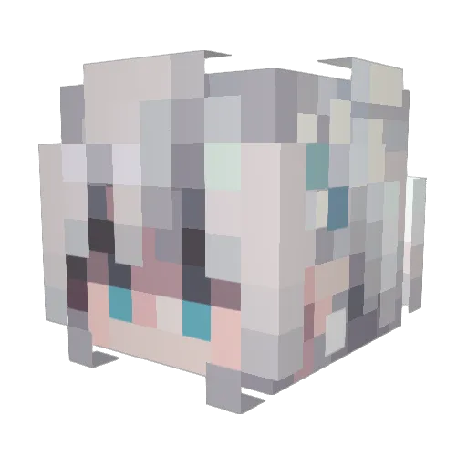 LilMoonSG Minecraft avatar head, 3D render