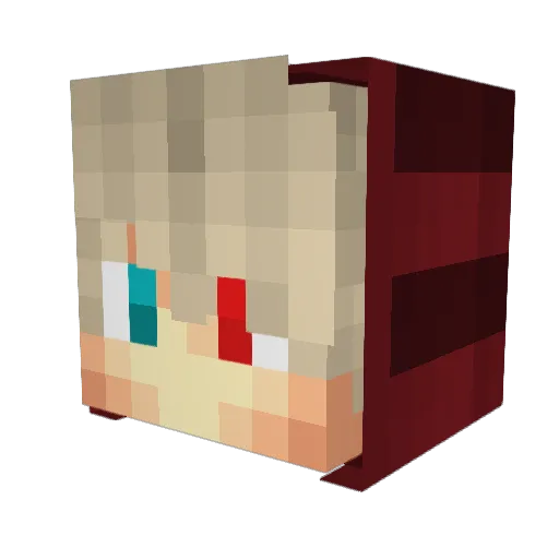 LilMotta Minecraft avatar head, 3D render