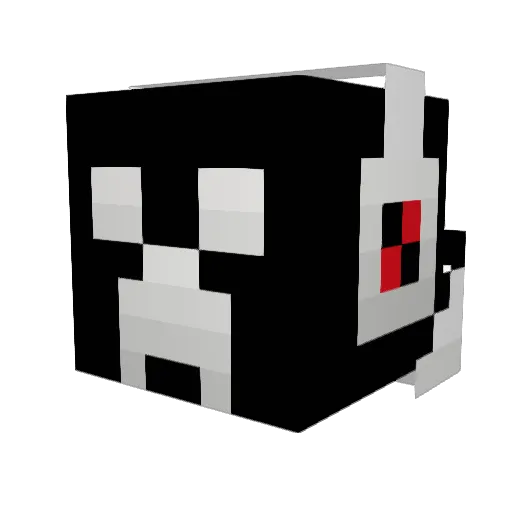LilNC Minecraft avatar head, 3D render