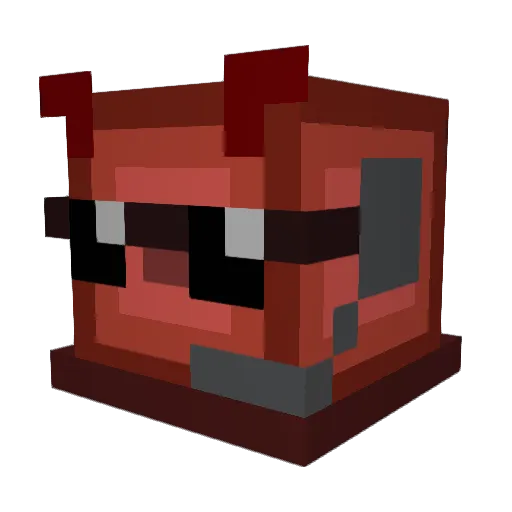 LilNibbles Minecraft avatar head, 3D render