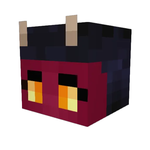 LilNikky Minecraft avatar head, 3D render