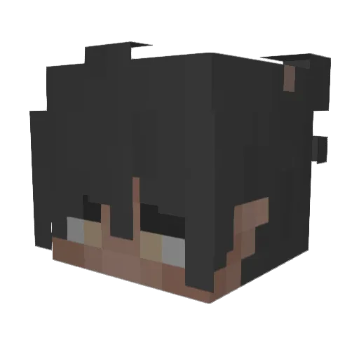 LilOniLui Minecraft avatar head, 3D render