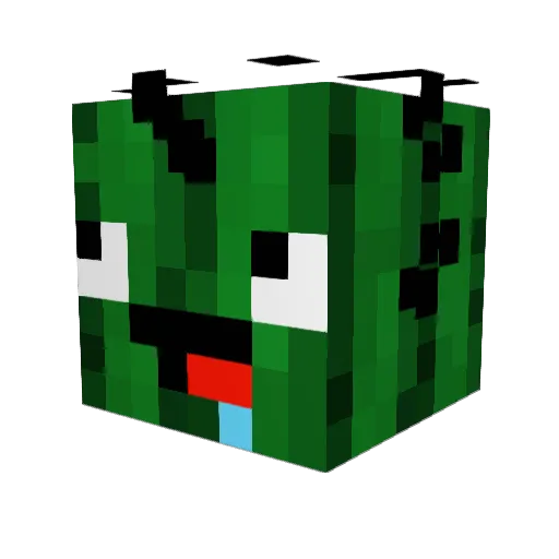 LilPapaio Minecraft avatar head, 3D render