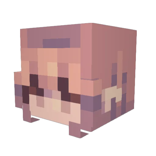 LilPardiux01 Minecraft avatar head, 3D render