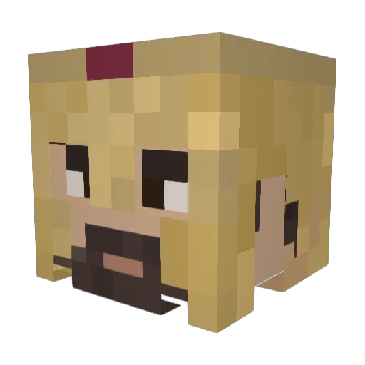 LilPojke Minecraft avatar head, 3D render