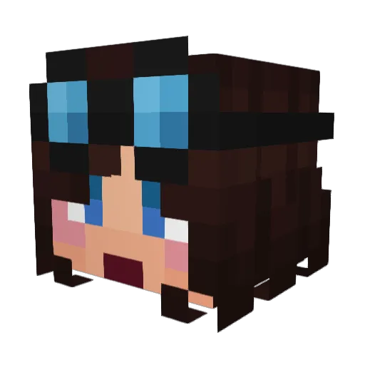 LilPotat18 Minecraft avatar head, 3D render