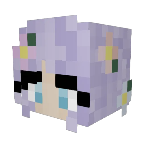 LilPoundCake13 Minecraft avatar head, 3D render