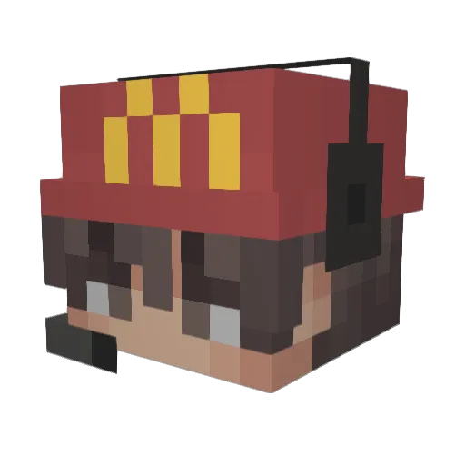 LilPuggy248 Minecraft avatar head, 3D render