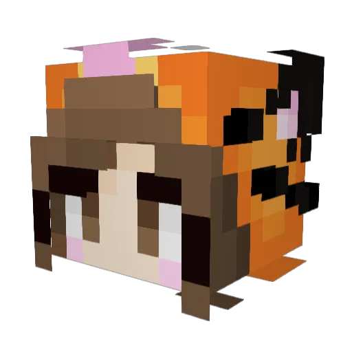 LilPunkie Minecraft avatar head, 3D render