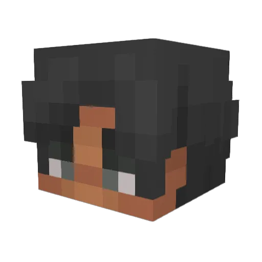 LilPuppyV2 Minecraft avatar head, 3D render
