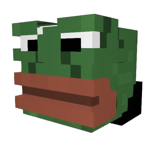 LilRatPis Minecraft avatar head, 3D render