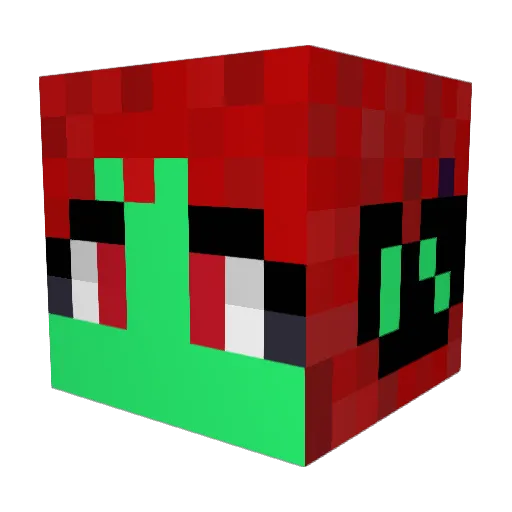 LilReaper07 Minecraft avatar head, 3D render