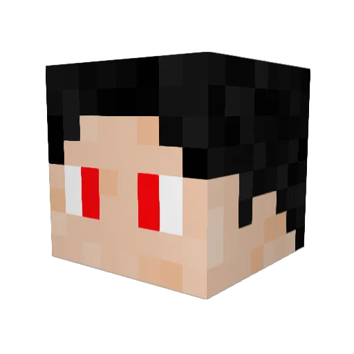 LilRebate Minecraft avatar head, 3D render