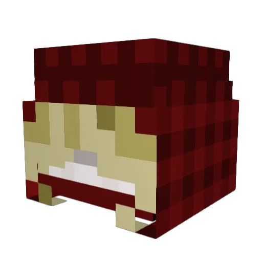 LilRivo Minecraft avatar head, 3D render