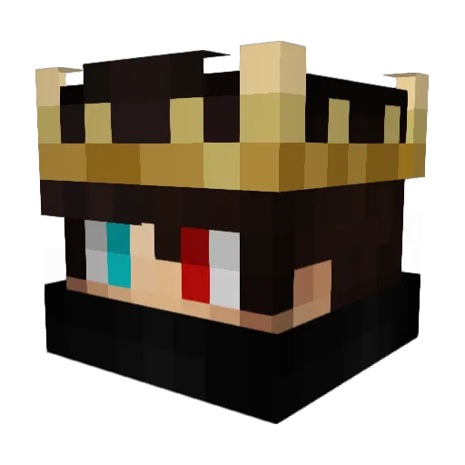 LilRoro Minecraft avatar head, 3D render