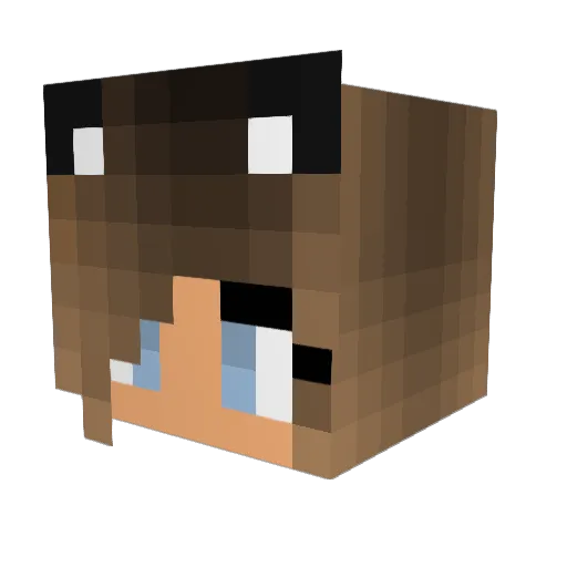 LilRoshy Minecraft avatar head, 3D render