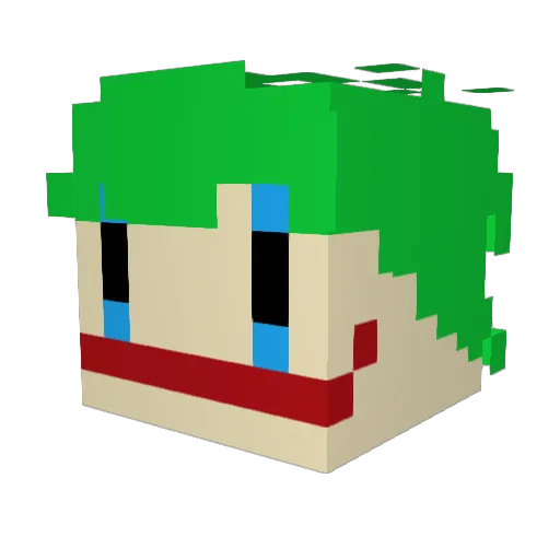 LilRoz_ Minecraft avatar head, 3D render