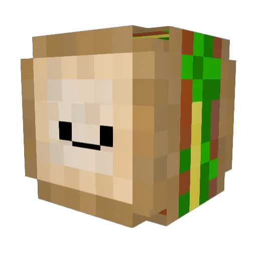 LilSanguchitox Minecraft avatar head, 3D render