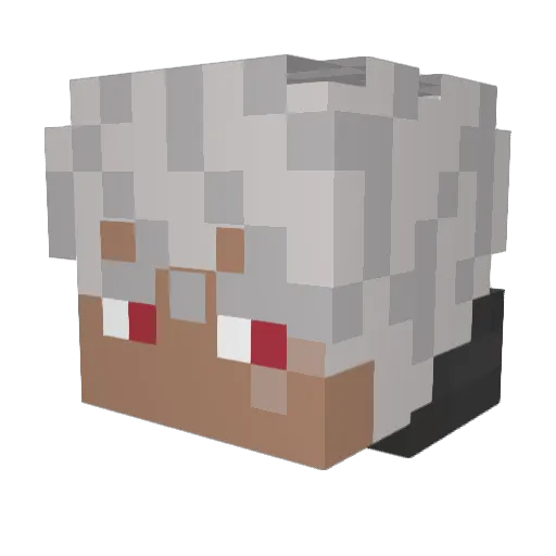 LilSebassIII Minecraft avatar head, 3D render