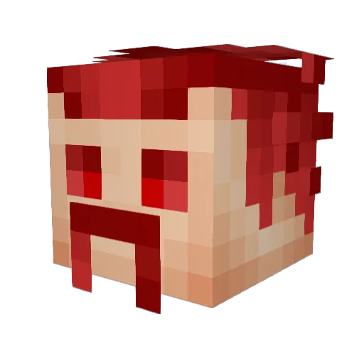 LilSecreto Minecraft avatar head, 3D render