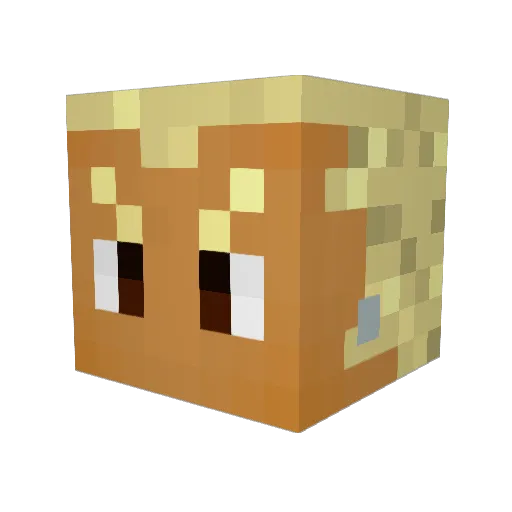 LilShadowEX Minecraft avatar head, 3D render