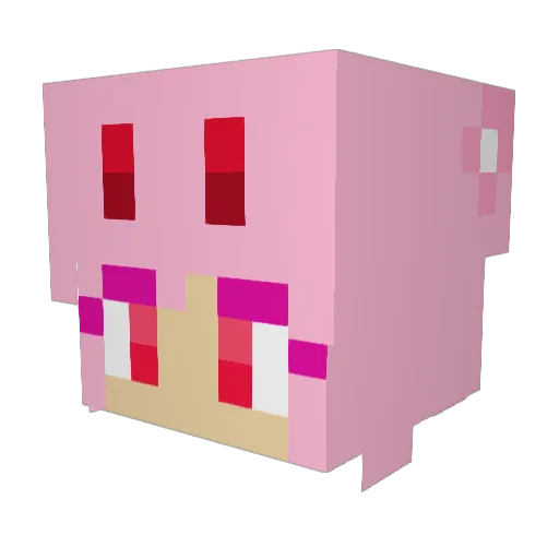 LilShadowbolt Minecraft avatar head, 3D render