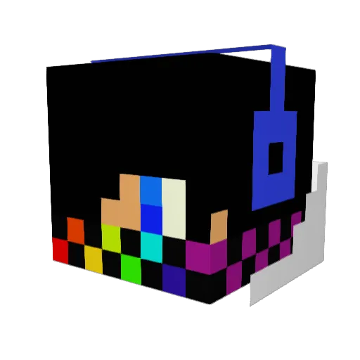 LilSharkBoy Minecraft avatar head, 3D render