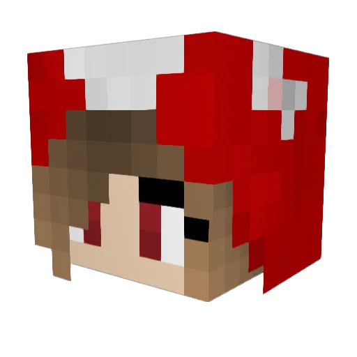 LilShroomz Minecraft avatar head, 3D render