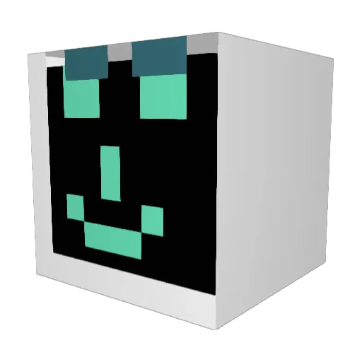 LilSloop Minecraft avatar head, 3D render