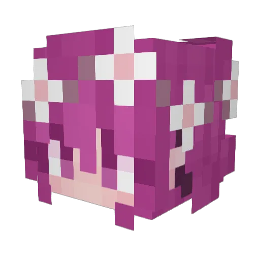 LilSlothyBby Minecraft avatar head, 3D render