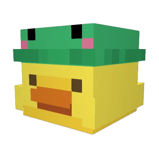 LilSootSprite Minecraft avatar head, 3D render