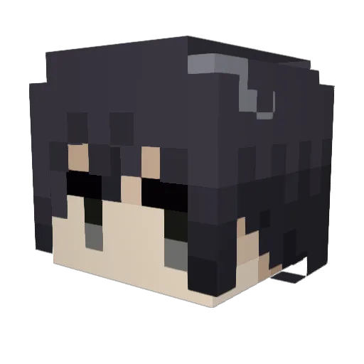 LilSpark Minecraft avatar head, 3D render