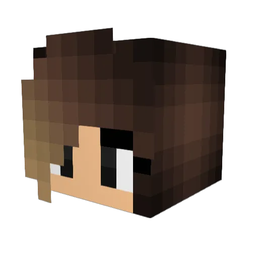 LilStarSparkle Minecraft avatar head, 3D render