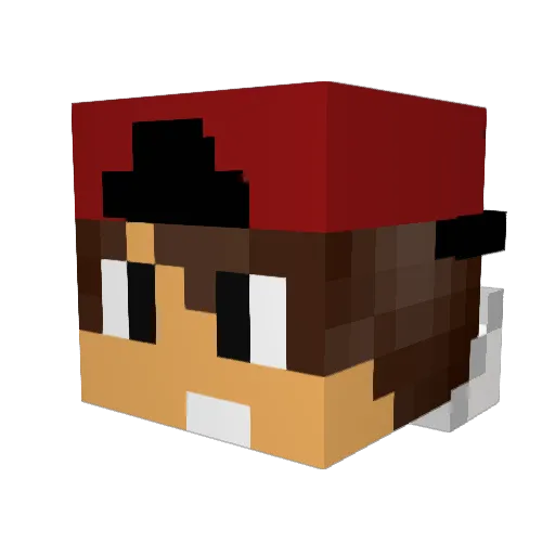 LilStevoo Minecraft avatar head, 3D render