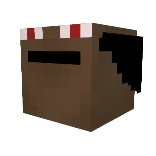 LilSussi Minecraft avatar head, 3D render