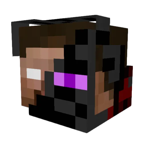 LilTex2001 Minecraft avatar head, 3D render