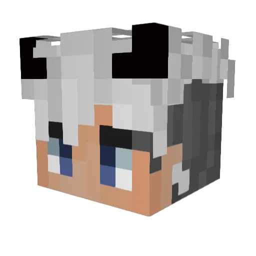 LilThreat Minecraft avatar head, 3D render