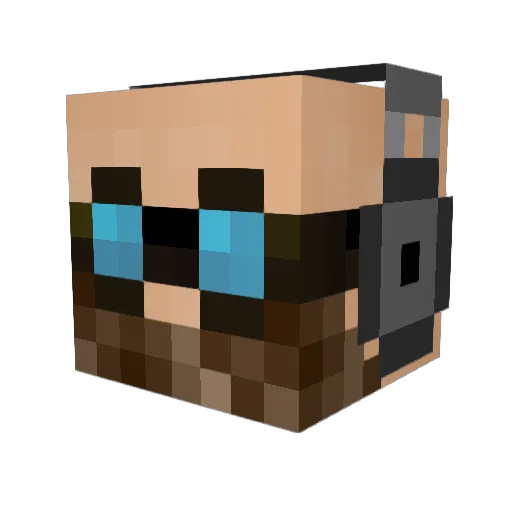 LilTimbuck Minecraft avatar head, 3D render