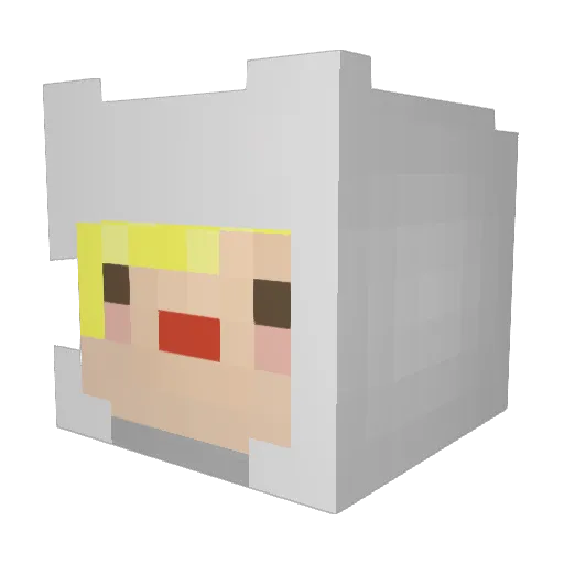 LilTisha Minecraft avatar head, 3D render