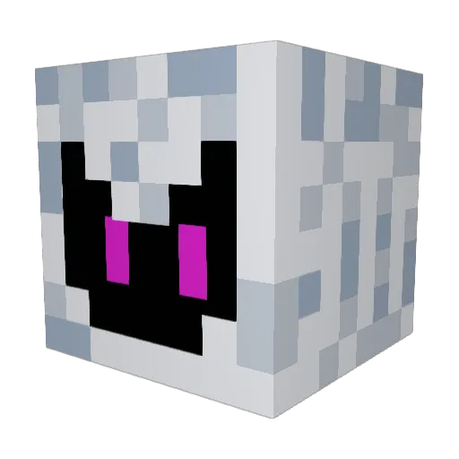 LilTy4O Minecraft avatar head, 3D render