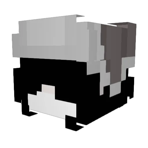 LilUni Minecraft avatar head, 3D render
