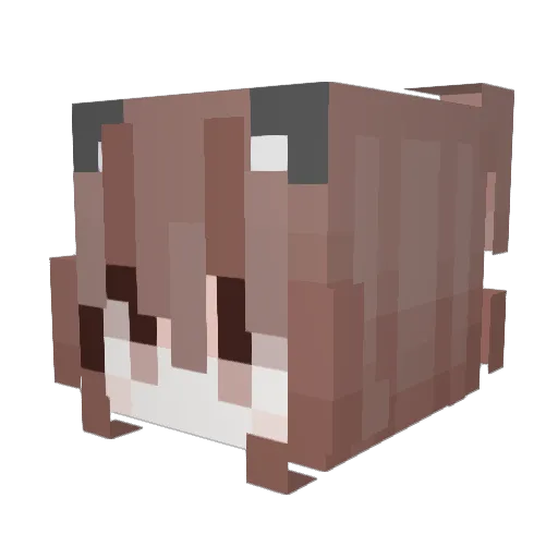 LilUzi Minecraft avatar head, 3D render