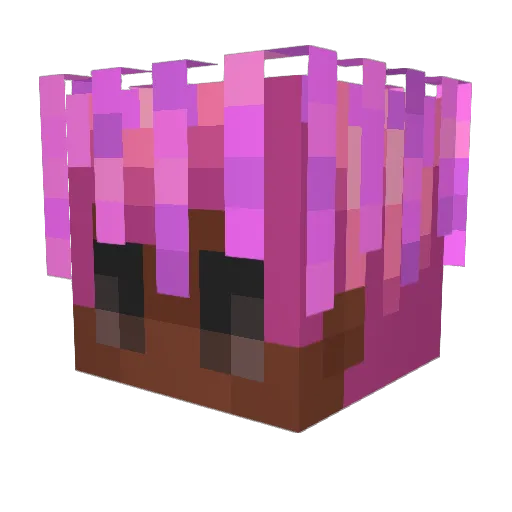 LilUziVert7 Minecraft avatar head, 3D render