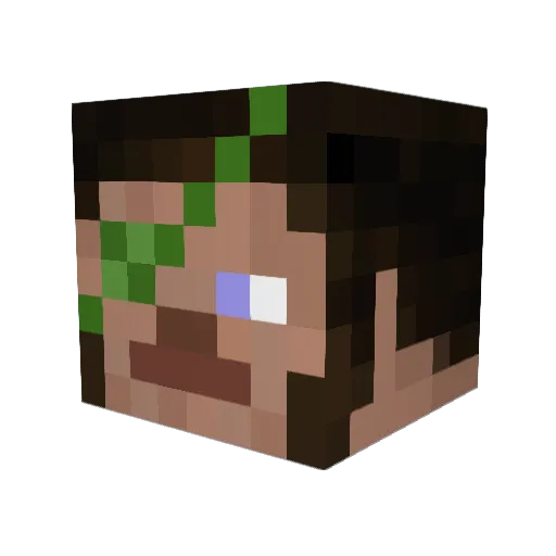 LilV0RT3X Minecraft avatar head, 3D render